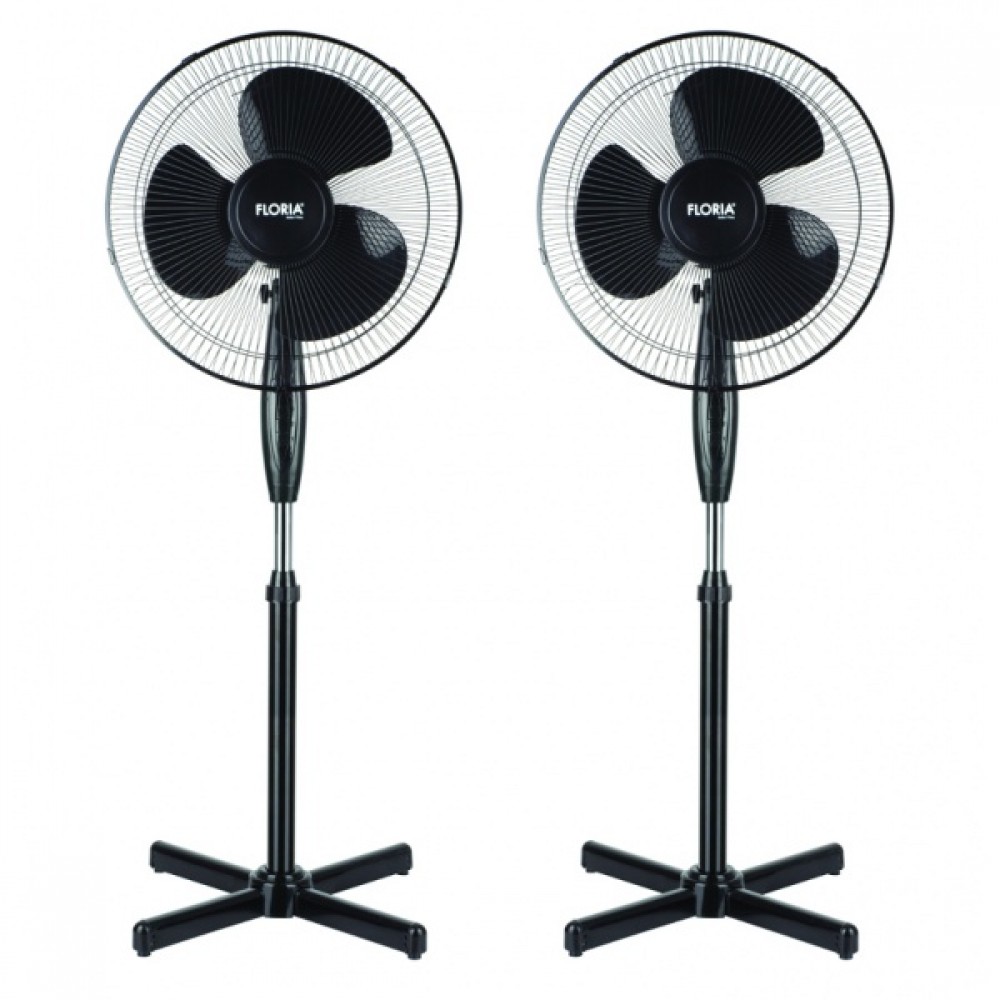 Set 2 bucati Ventilator, Negru Putere 40W, Diametru 40 cm