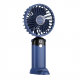 Ventilator portabil, 3 in 1, De Mana, De Birou, De Gat, 5 viteze, afisaj LED, Pliabil, incarcare USB, Albastru