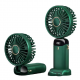 Ventilator portabil, 3 in 1, De Mana, De Birou, De Gat, 5 viteze, afisaj LED, Pliabil, incarcare USB, VERDE