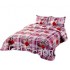 Cuvertura pentru pat dublu 3 piese din Bumbac Satinat 220x240 cm si 2 feţe de pernă, CVT-29