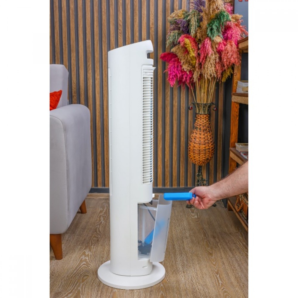 Ventilator Zilan tip turn, capacitate 3L apa, control prin Touch, 3 trepte de viteza, Timer 12h