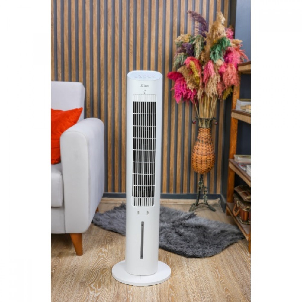Ventilator Zilan tip turn, capacitate 3L apa, control prin Touch, 3 trepte de viteza, Timer 12h