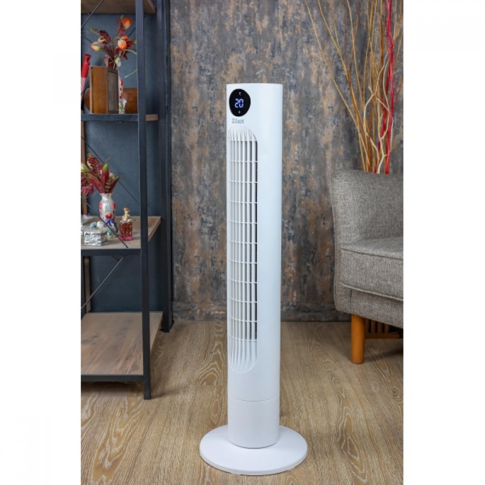 Ventilator turn Zilan, display LED, Timer, 3 trepte de viteza, 3 moduri presetate, 60W