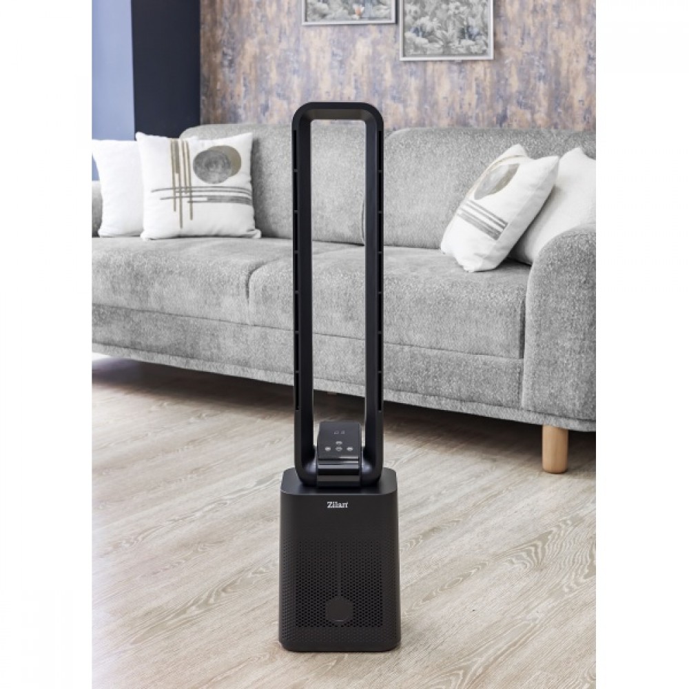 Ventilator turn Zilan fara palete, Timer, Display LED, Telecomanda, 50W