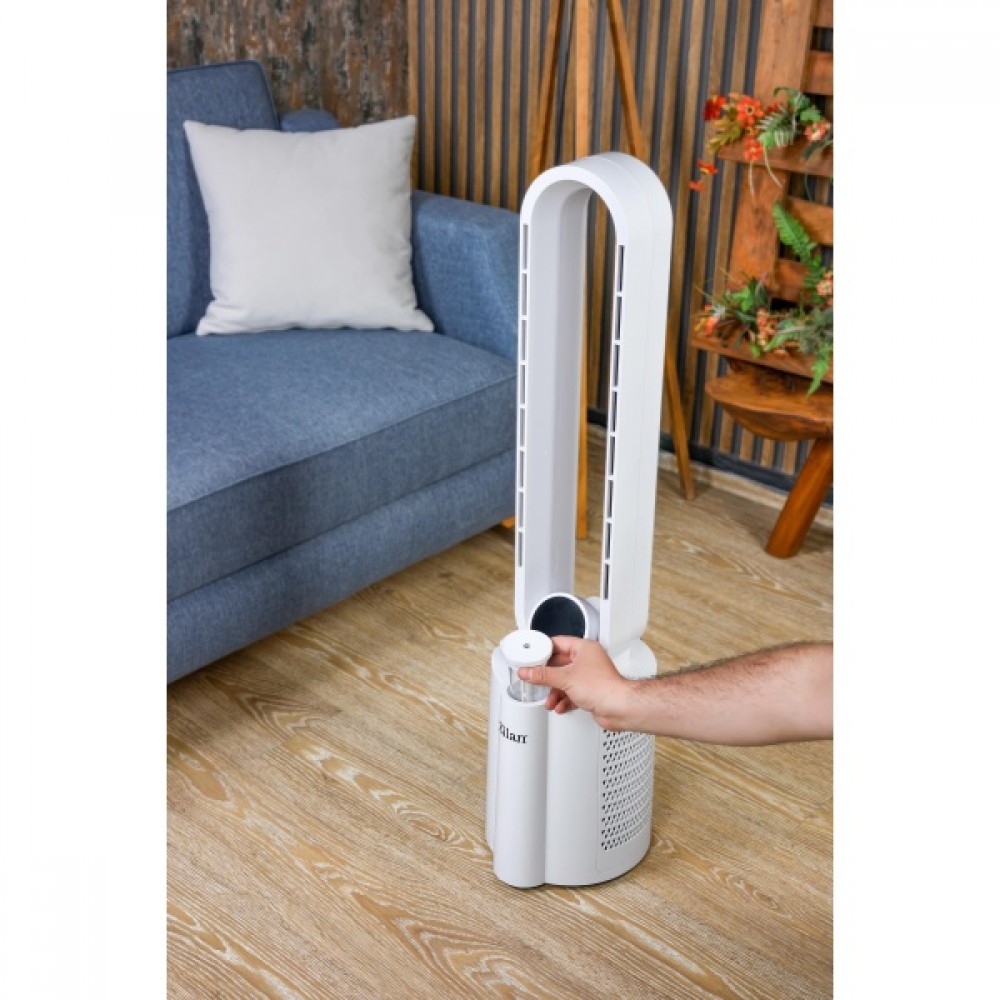 Ventilator turn Zilan fara palete, Timer, Oscilatie, 3 trepte de viteza, 3 moduri presetate, 40 W Ventilatoare