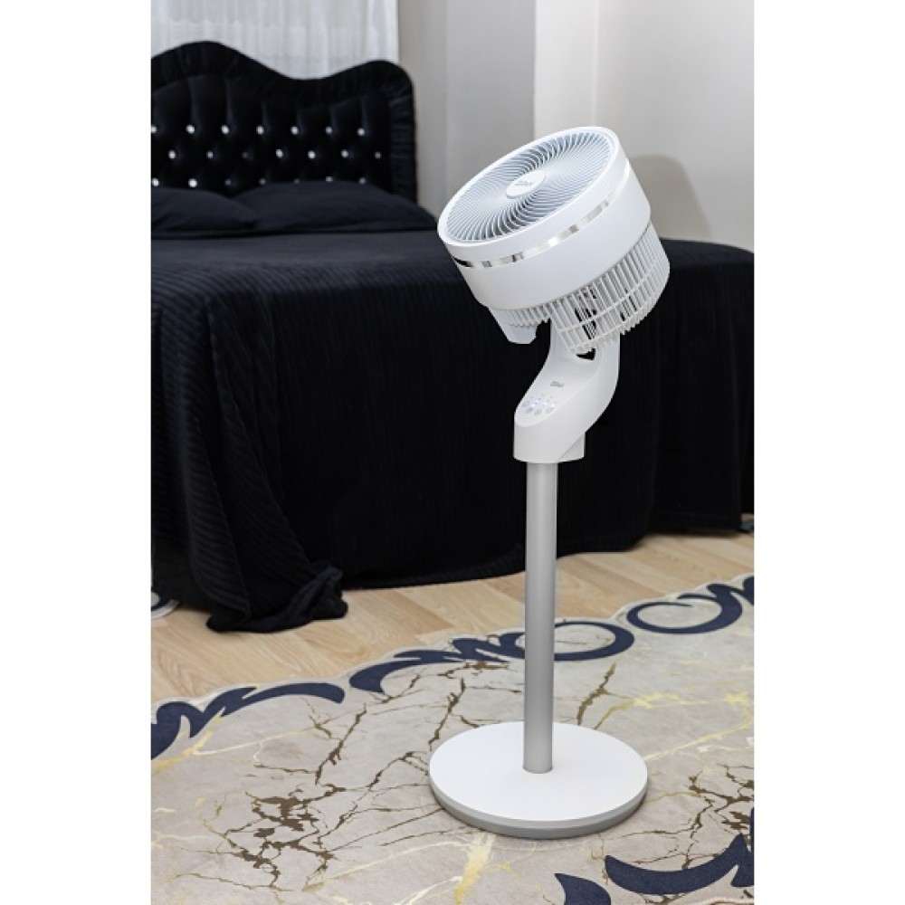 Circulator de aer Zilan, 3 trepte de viteza, 3 moduri presetate, motor AC, Oscilatie, Timer, 60W