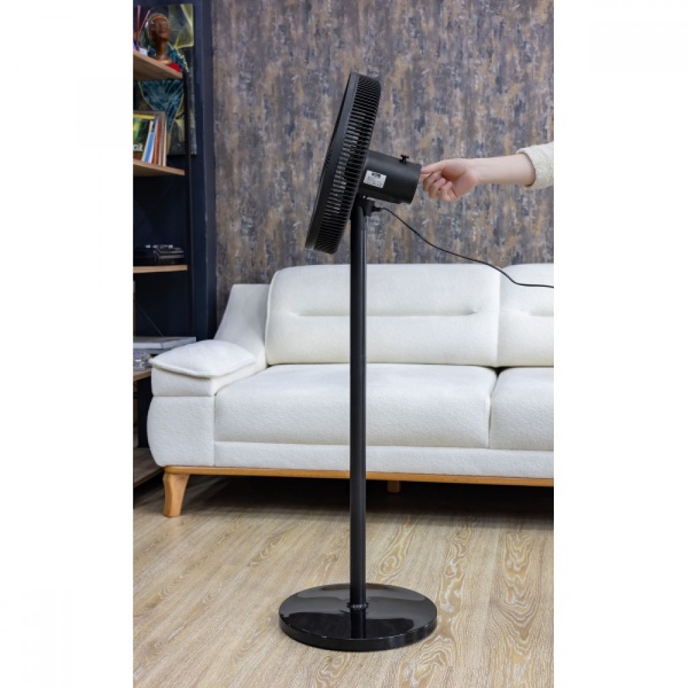 Ventilator cu picior Zilan, Inaltime reglabila, Inclinatie reglabila, Grilaj 41 cm, 3 trepte de viteza, Putere 50W