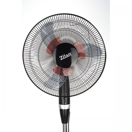 Ventilator cu picior Zilan, Diametru 40cm , Putere 60 W, Palete duble, Unghi inclinare reglabil, 3 trepte de viteza