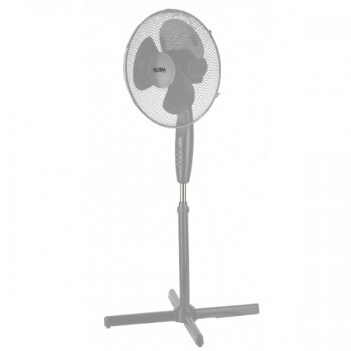 Ventilator cu picior Floria, 3 trepte de viteza, inaltime reglabila, Rotire stanga-dreapta, Unghi inclinare reglabil, 40W