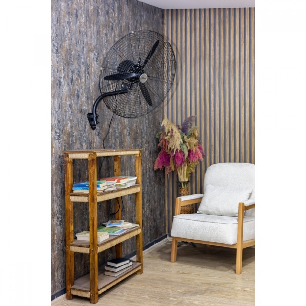 Ventilator Zilan cu picior sau pentru perete, Diametru grilaj 68 cm, Putere 130W, Pozitie fixa sau oscilanta