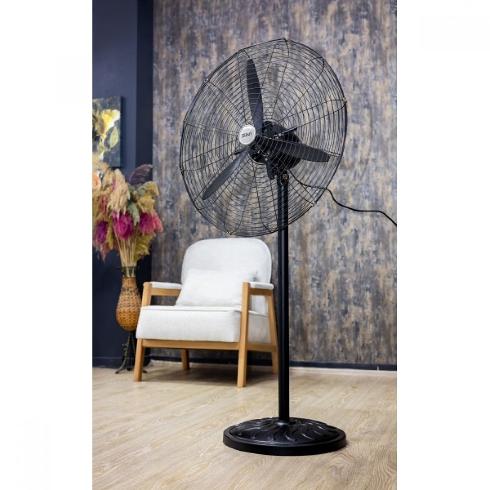 Ventilator Zilan cu picior sau pentru perete, Diametru grilaj 68 cm, Putere 130W, Pozitie fixa sau oscilanta