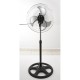 Ventilator cu picior FLORIA ,negru cu gri 3 in 1, Putere 55 W, 3 viteze, diametru 45 cm