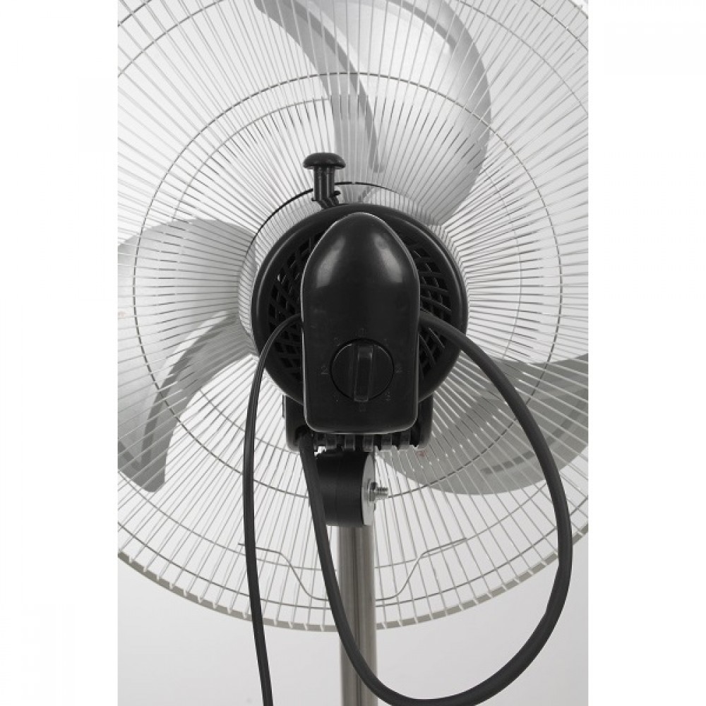 Ventilator cu picior FLORIA ,negru cu gri 3 in 1, Putere 55 W, 3 viteze, diametru 45 cm