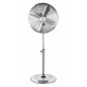 Ventilator inox cu picior ZİLAN, Putere 50 W, cu 3 trepte de viteza, oscilatie automata, debit 6000mc/h, maner pentru transport facil, 4 pozitii de ajustare pe verticala, Inaltime reglabila 88-120 cm