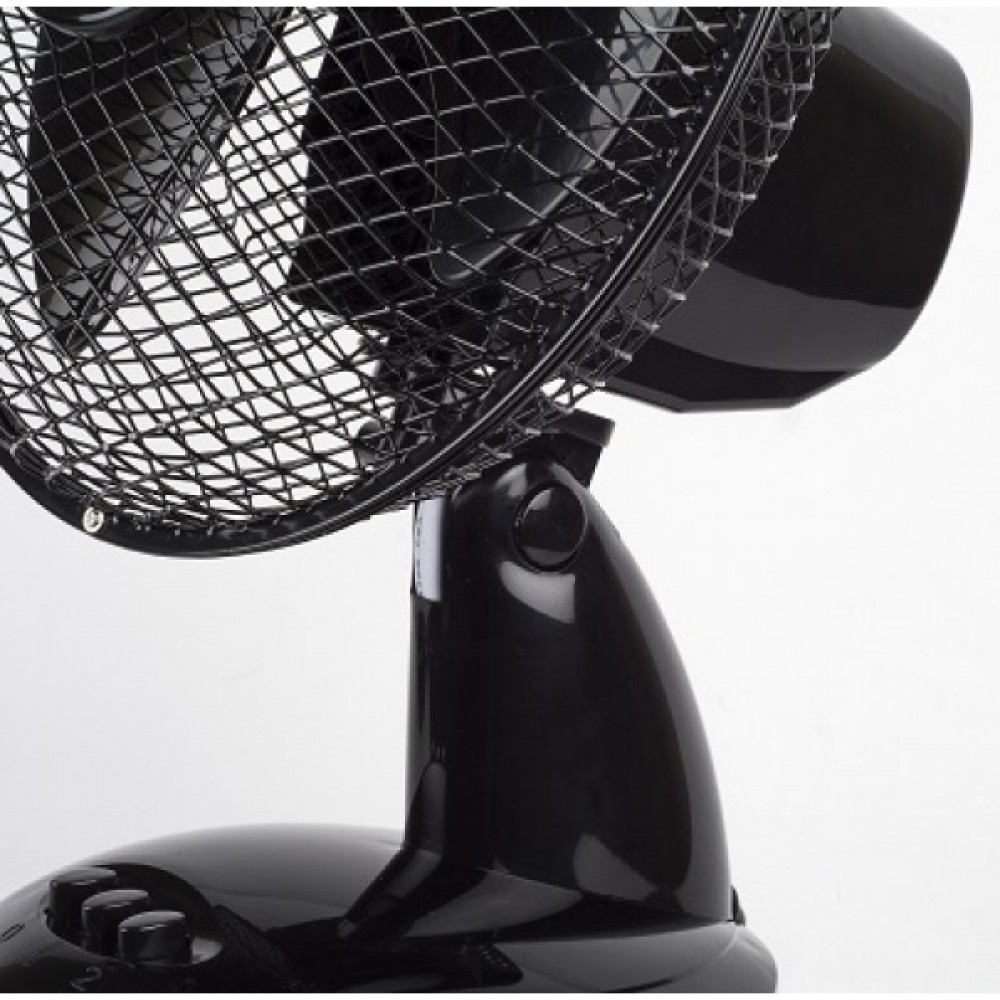 Ventilator de birou Floria, Diametru 26 cm, Putere 25 W, 2 trepte de viteza, Functie oscilare