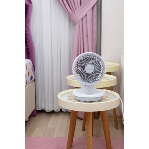 Ventilator de birou Zilan, 3 trepte de viteza, Oscilatie, Putere 45W