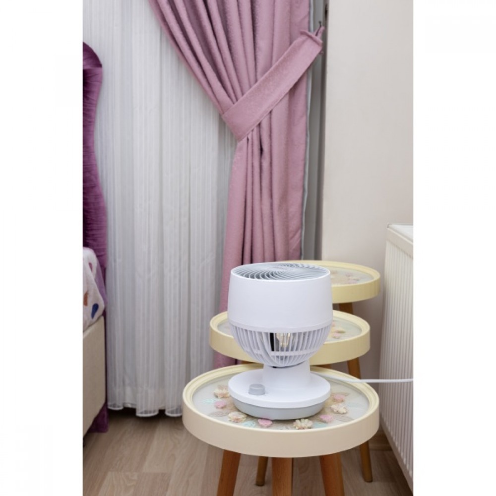 Ventilator de birou Zilan, 3 trepte de viteza, Oscilatie, Putere 45W