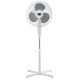 Ventilator cu picior Hausberg, 55W, 16 inch, 3 viteze, oscilatie, inaltime reglabila, alb