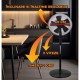 Ventilator cu picior Hausberg Speed, 40W-55W, 40 cm, 3 viteze, timer 1-2 ore, oscilatie, inaltime reglabila, negru