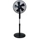 Ventilator cu picior Hausberg Speed, 40W-55W, 40 cm, 3 viteze, timer 1-2 ore, oscilatie, inaltime reglabila, negru