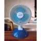 Ventilator birou Hausberg, 15W-20W, 15 cm, 2 viteze, alb-albastru
