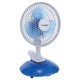 Ventilator birou Hausberg, 15W-20W, 15 cm, 2 viteze, alb-albastru