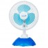 Ventilator birou Hausberg, 15W-20W, 15 cm, 2 viteze, alb-albastru