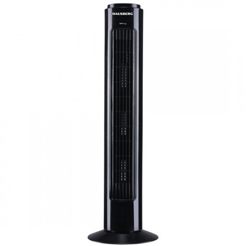 Ventilator turn Hausberg, 60W, 32 inch, 3 moduri, 3 viteze, telecomanda, touch, negru