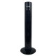 Ventilator turn Hausberg, 60W, 32 inch, 3 moduri, 3 viteze, telecomanda, touch, negru