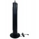 Ventilator turn Hausberg, 60W, 32 inch, 3 moduri, 3 viteze, telecomanda, touch, negru