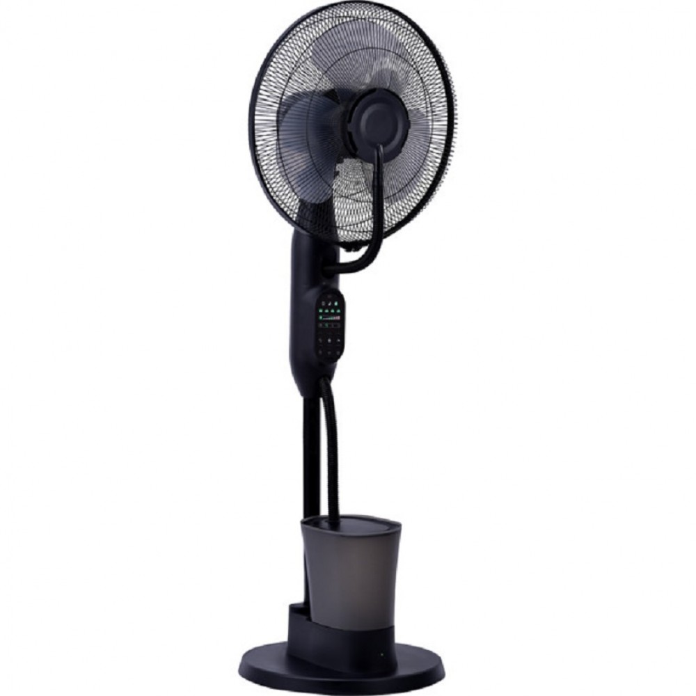 Ventilator umidificator Hausberg, 75W, 16 inch, 3 viteze, timer 7.5h, rezervor 2.8L, LCD, telecomanda