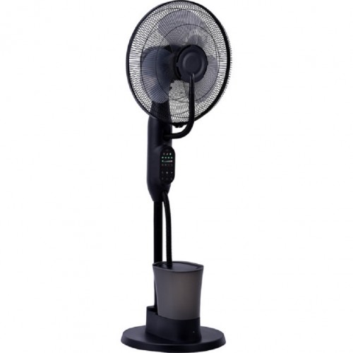 Ventilator umidificator Hausberg, 75W, 16 inch, 3 viteze, timer 7.5h, rezervor 2.8L, LCD, telecomanda