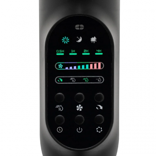 Ventilator umidificator Hausberg, 75W, 16 inch, 3 viteze, timer 7.5h, rezervor 2.8L, LCD, telecomanda