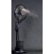 Ventilator umidificator Hausberg, 75W, 16 inch, 3 viteze, timer 7.5h, rezervor 2.8L, LCD, telecomanda