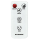 Ventilator turn digital Hausberg, 55W, 45 inch, 3 viteze, temporizator 24h, LED, oscilatie, telecomanda, alb