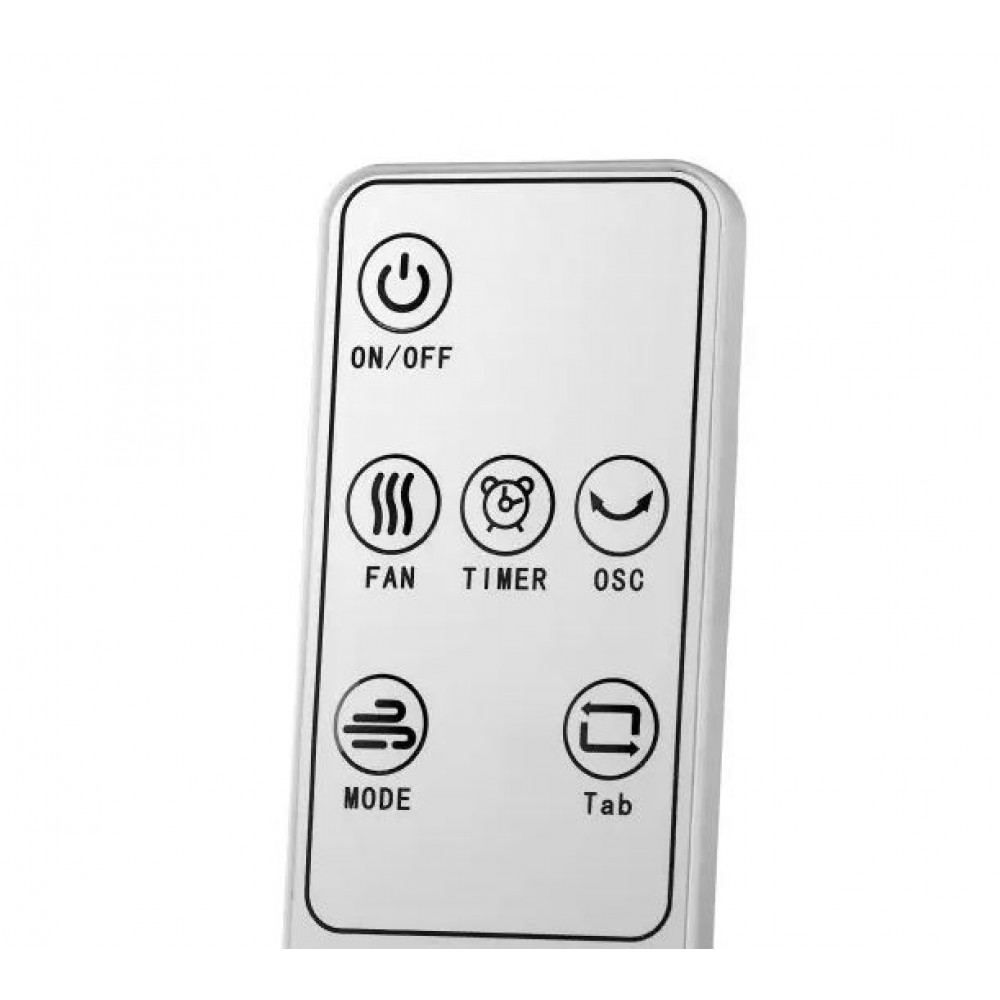 Racitor de aer portabil Hausberg, 55–80W, rezervor 12L, 3 viteze, functie Turbo, oscilatie 60°, control mecanic + telecomanda, alb