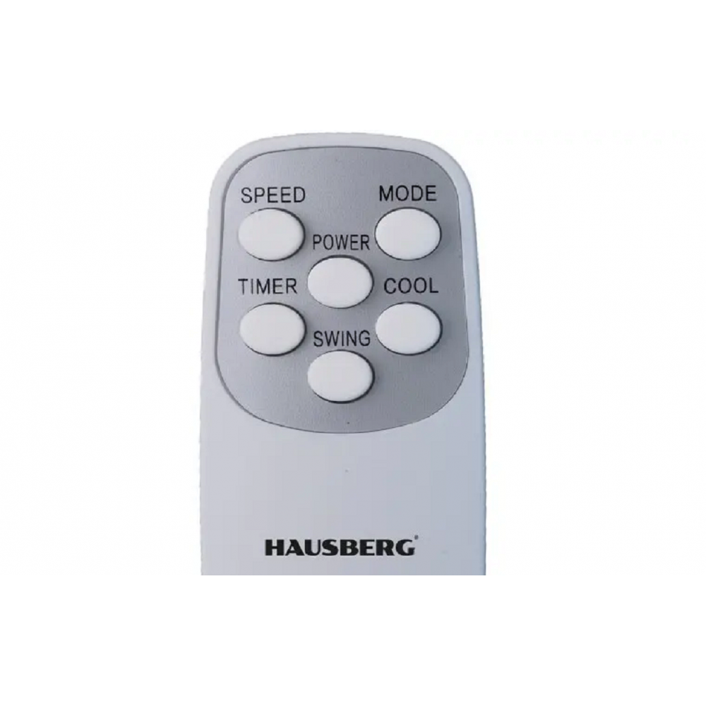 Racitor de aer portabil Hausberg, 65W, 5.5L, 3 viteze, 5 programe, 3 moduri, oscilatie 40°, temporizator 12h, LED, telecomanda