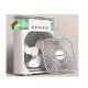 Mini ventilator portabil, 3 in 1, racitor de aer, umidificator, fundal RGB, 7 moduri de lumina, rezervor apa 600 ml, 25x20x8.5 cm, ALB