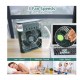 Mini ventilator portabil, 3 in 1, racitor de aer, umidificator, fundal RGB, 7 moduri de lumina, rezervor apa 600 ml, 25x20x8.5 cm, VERDE