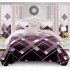 Lenjerie de pat dublu Bumbac Satinat, pentru 2 persoane, 4 piese, Cearceaf de pat 230 x 250cm, JN-01