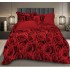 Lenjerie de pat dublu Bumbac Satinat, pentru 2 persoane, 4 piese, Cearceaf de pat 230 x 250cm, JN-03