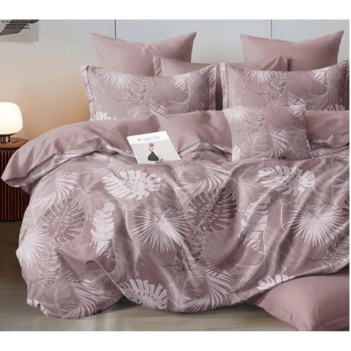 Lenjerie de pat dublu Bumbac Satinat, pentru 2 persoane, 4 piese, Cearceaf de pat 230 x 250cm, JN-06