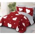 Lenjerie de pat dublu Bumbac Satinat, pentru 2 persoane, 4 piese, Cearceaf de pat 230 x 250cm, JN-08