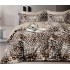 Lenjerie de pat dublu Bumbac Satinat, pentru 2 persoane, 4 piese, Cearceaf de pat 230 x 250cm, JN-09
