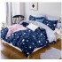 Lenjerie de pat dublu Bumbac Satinat, pentru 2 persoane, 4 piese, Cearceaf de pat 230 x 250cm, JN-012