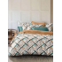 Lenjerie de pat dublu Bumbac Finet, pentru 2 persoane, 6 piese, Cearceaf de pat 220 x 235cm, JN-027