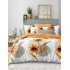 Lenjerie de pat dublu Bumbac Finet, pentru 2 persoane, 6 piese, Cearceaf de pat 220 x 235cm, JN-030