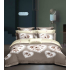 Lenjerie de pat dublu Bumbac Finet, pentru 2 persoane, 6 piese, Cearceaf de pat 220 x 235cm, JN-033