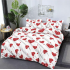 Lenjerie de pat dublu Bumbac Finet, pentru 2 persoane, 6 piese, Cearceaf de pat 220 x 235cm, JN-038