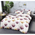 Lenjerie de pat dublu Bumbac Finet, pentru 2 persoane, 6 piese, Cearceaf de pat 180 x 200cm, JN-042